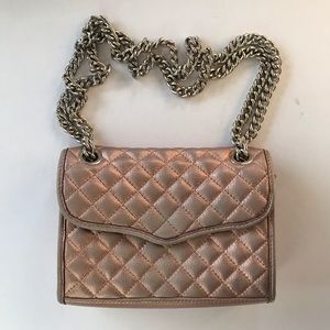 Rebecca Minkoff Rose Gold Quilted Crossbody